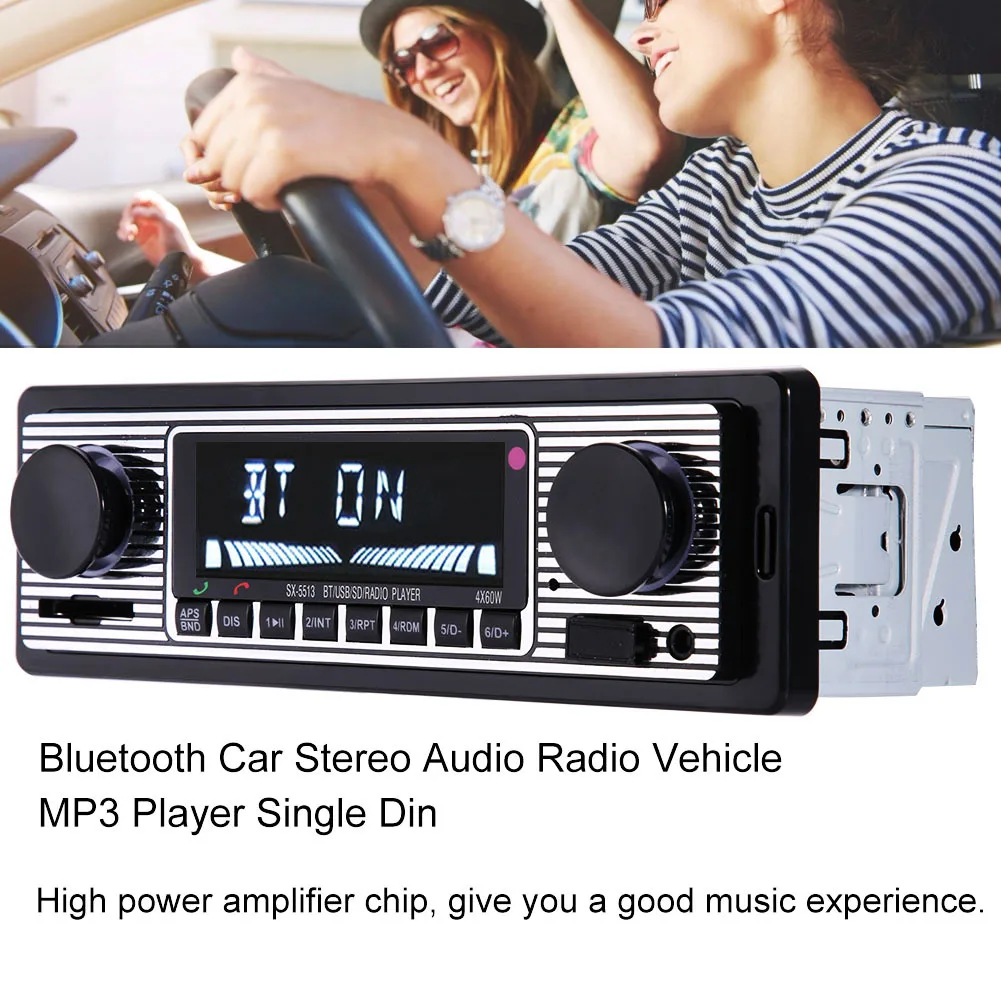 Bluetooth Car Stereo Zvoka Radio Vozila MP3 Player za Eno Din Podporo USB / SD / MMC Card Reader Za Predvajanje Glasbe