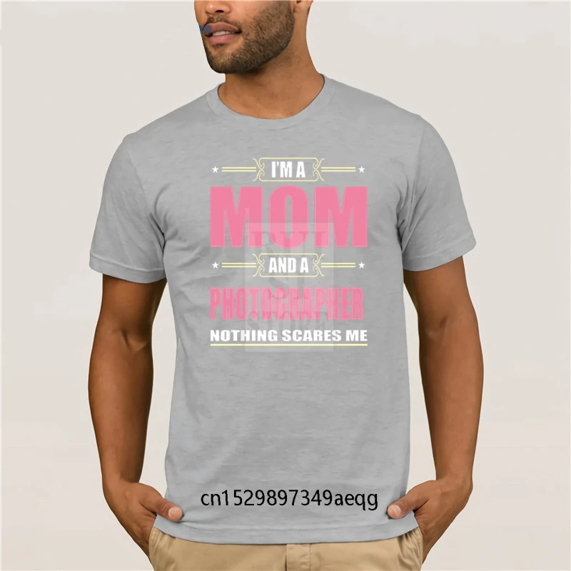 Vroče moške zabavno priložnostne print majica s kratkimi rokavi Fotograf MAMA T shirt Božična Darila Za Mamo