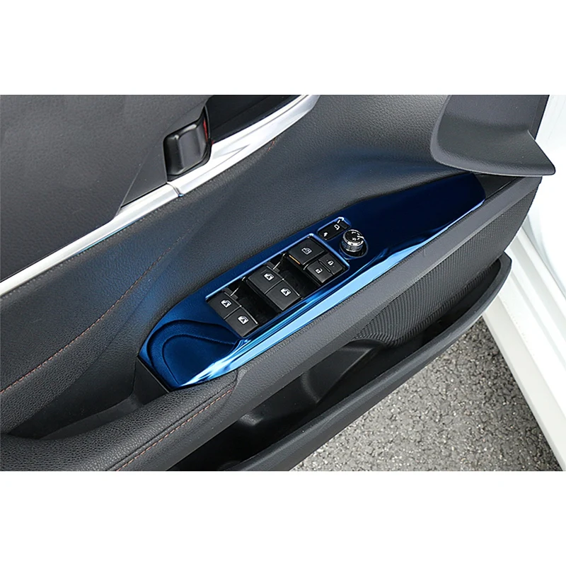 4Pcs Avtomobilskega Okna Stikalo Nadzorna Plošča Steklena Dvižno Ploščo, Dekoracijo za Toyota Camry 2018-2019