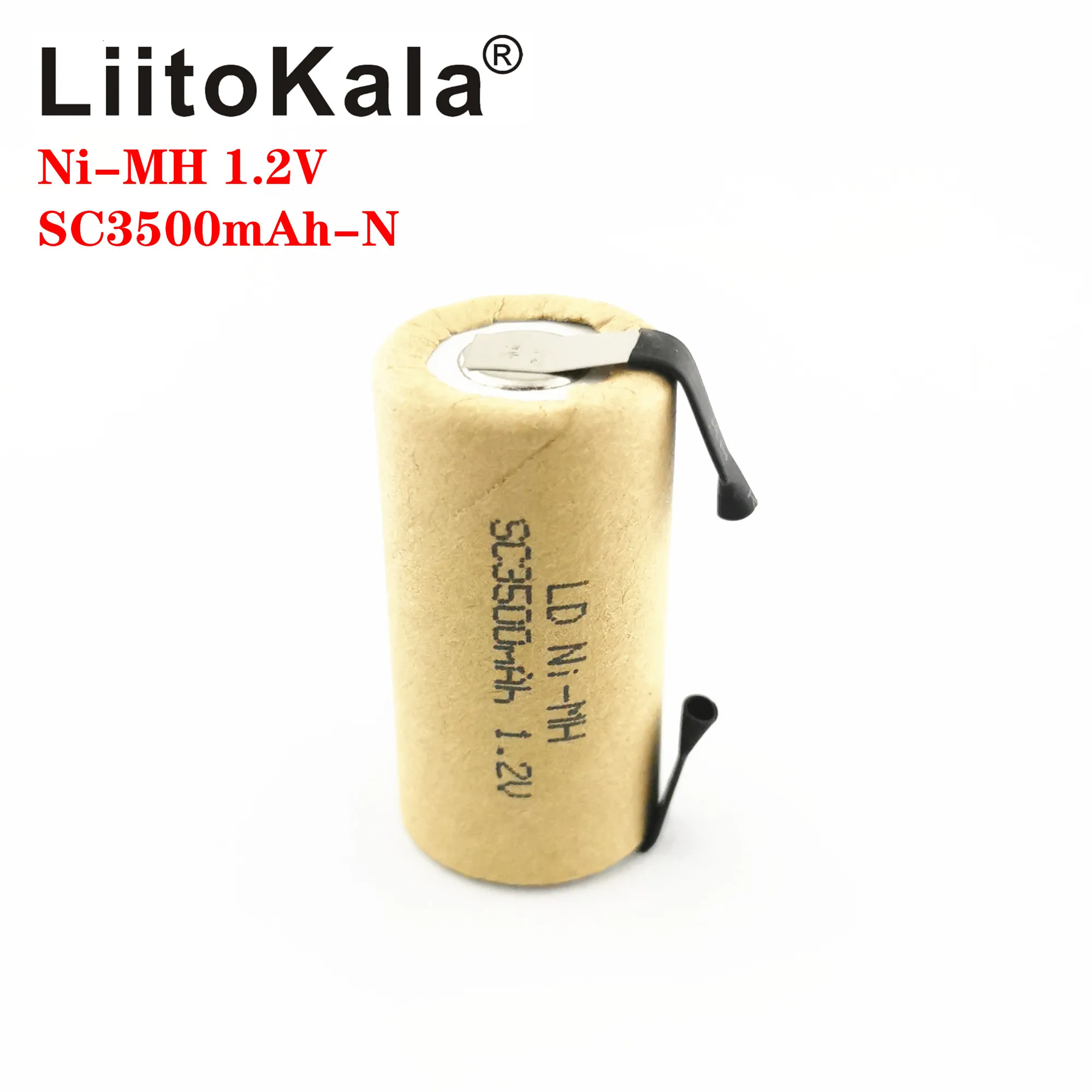 LiitoKala 1,2 V SC3000mAh električni Vrtalni Baterija za ponovno Polnjenje Ni-MH Baterij Z Varjenje Zavihki Točk Za Polnjenje Strani DIY nicke