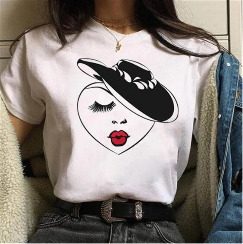 Graphic Majica s kratkimi rokavi Ženske Oči v Senci, Grunge T-shirt Moda Tshirt Ullzang Vrh Tee