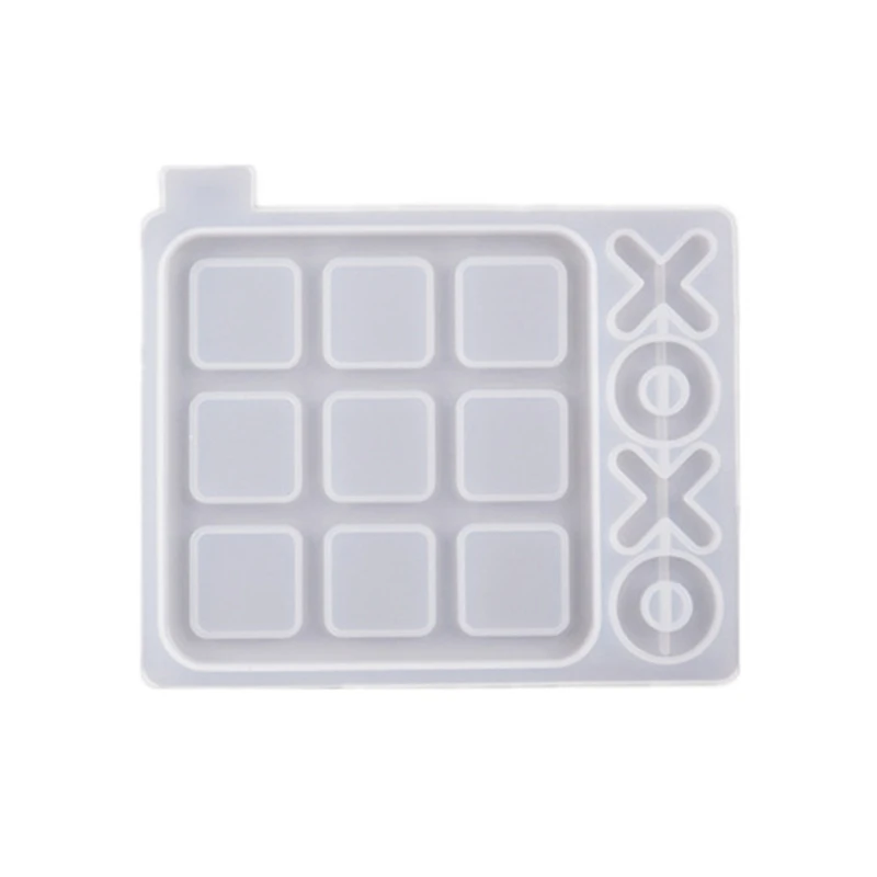 DIY Tic Tac Toe Igra in X O Silikonske Smole Plesni Klasični Igri Zabavno Smolo Plesni Kit F3MD