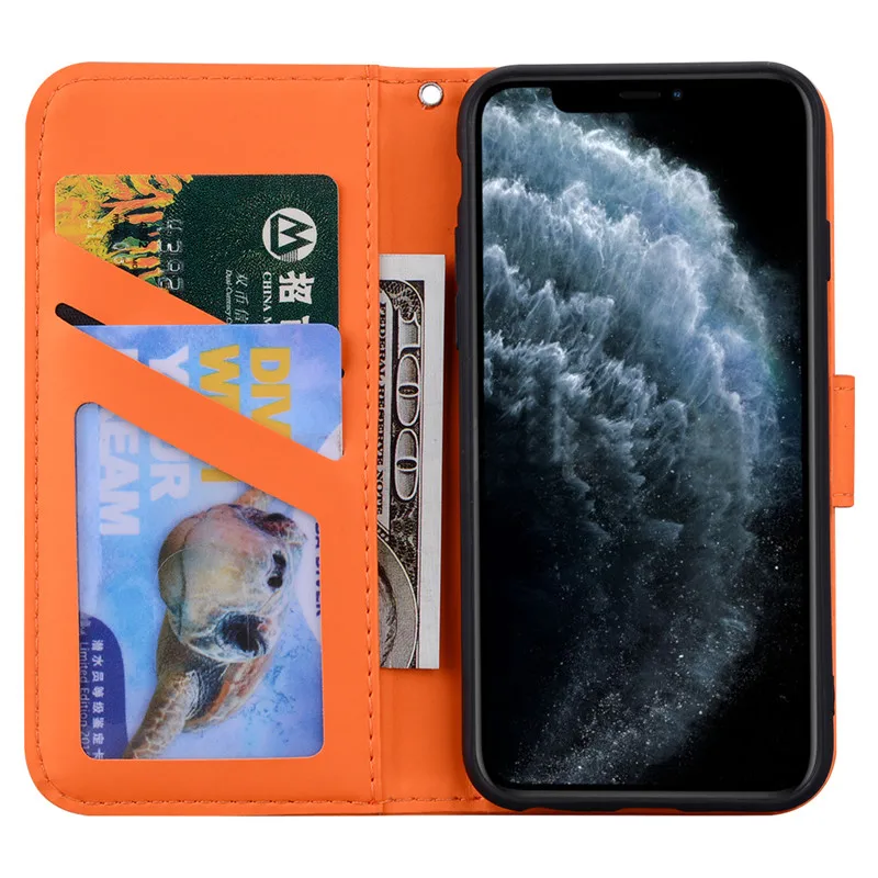 Srčkan Usnja Flip Case Za iPhone 11 Pro X XS Max XR 6 6S 7 Plus 8 5 5S SE 2020 Max Magnetno Zapiranje Kartice Denarnice PU Usnje Ohišje