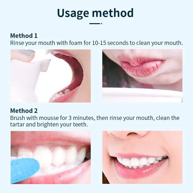 60ml čiščenje zob mousse push-tip pene zobno pasto
