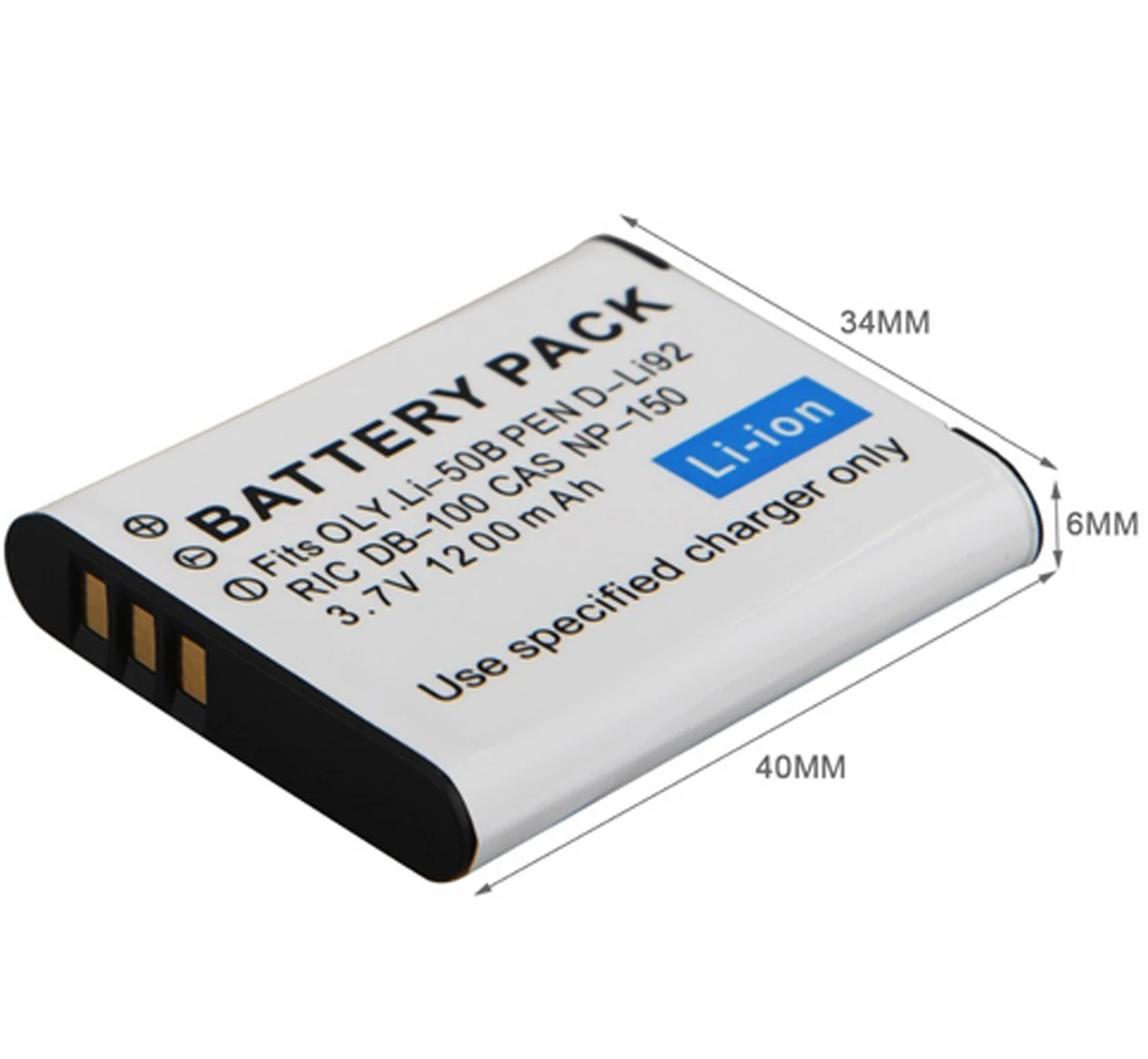 Baterije (2-Pack-gnome) + Polnilec za Ricoh CX3, CX4, CX5, CX6, PX, WG4, WG5 GPS, WG20, WG30, WG40, WG40W, WG50, WG60 Digitalni Fotoaparat