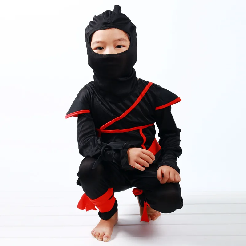 Malo Fantje Halloween Japonski Anime Cosplay Uspešnosti Kostum Otrok Maškarada igranje Vlog, Kostume Japonski Samuraj Set