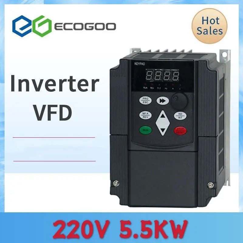 220V 4kw 5,5 KW enofazni vnosa in 3 Fazni Izhod Frekvenčnega Pretvornika / Nastavljiva Hitrost Pogona / Frekvenčni Inverter / VFD