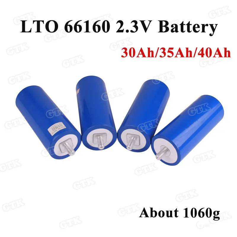42pcs 66160 2.3 proti 2,4 v 30Ah/35Ah/40Ah Valjaste (LTO)litij-titanovega oksida baterija za Fotovoltaični sistem napajanja baterije