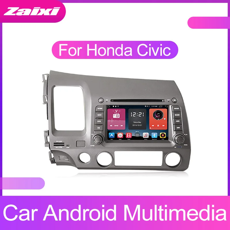 ZaiXi Android Avto Multimedijski predvajalnik, 2 Din WIFI, GPS Navigacija Autoradio Za Honda Civic 2006~2011 GPS, FM Radio Zemljevidi BT