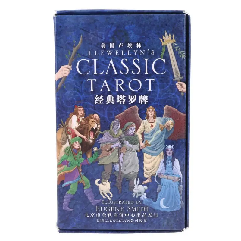 Klasična Tarots 78 kart Družini Stranka Igre s Karticami Vrečko in Vodič