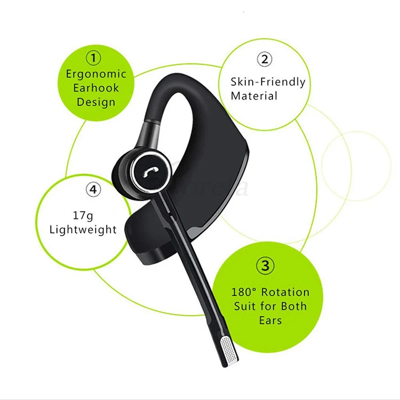V8S Brezžične Bluetooth Stereo Slušalke Bluetooth V4.1Headset Slušalke, Mikrofon in-ear Slušalke z Mikrofonom za iPhone Android