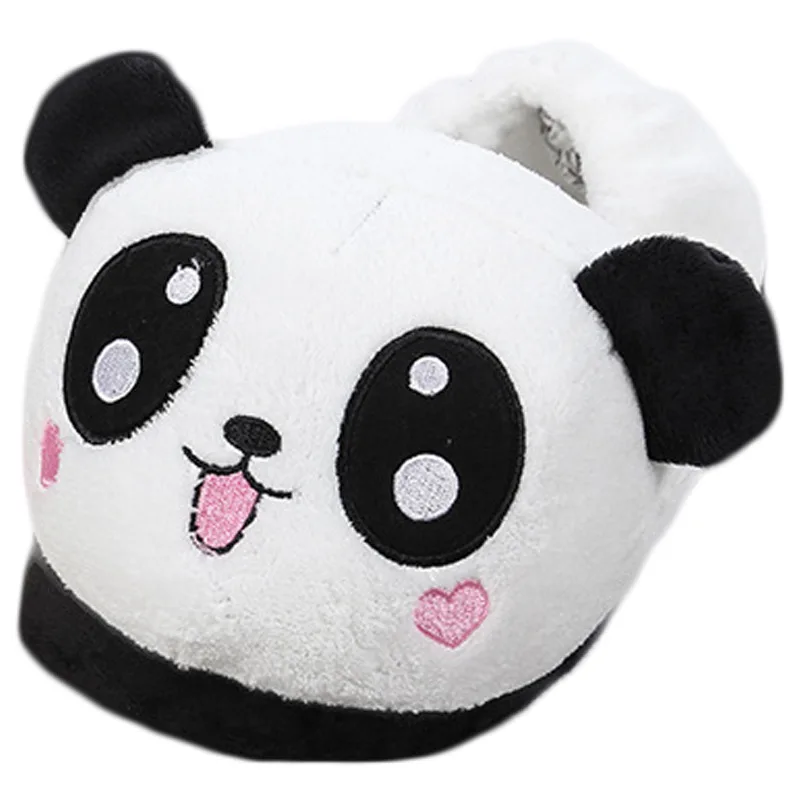 Srčkan Panda Plišastih Natikači Ženski Srčkan Toplo Plišastih Doma Nekaj Risanka Bombaž Copati Moški Pozimi