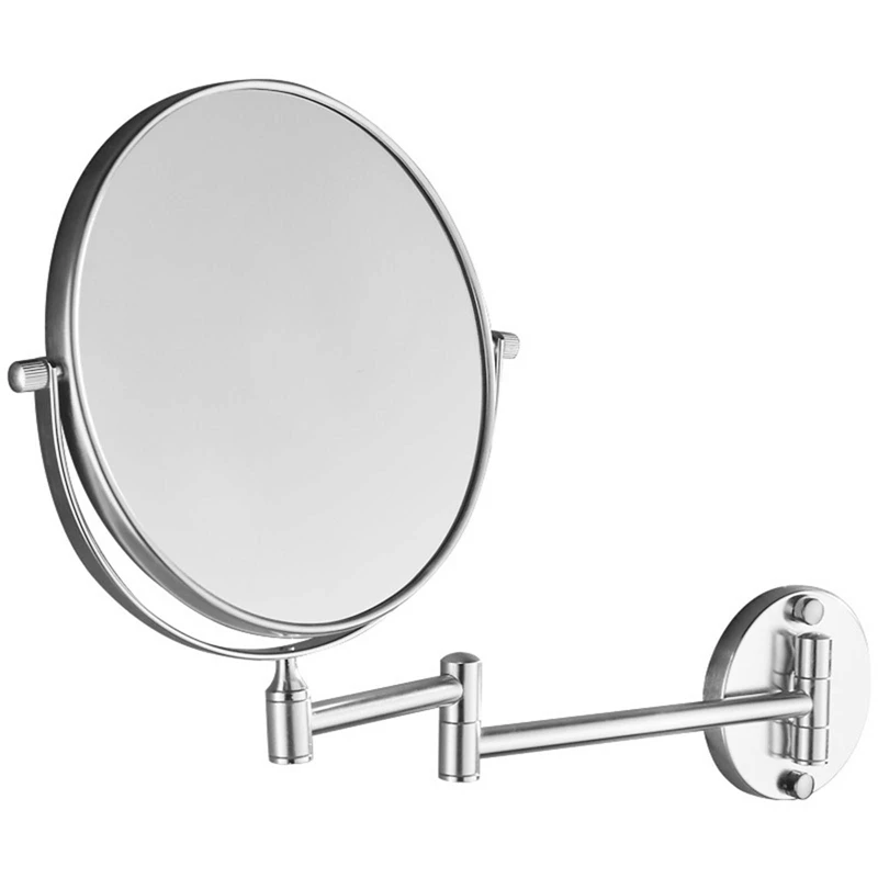Kopalnica teleskopsko zložljivi ogledalo krog kopalnica kozmetika stenske povečevalno steklo, pohištvo za kopalnico dobave