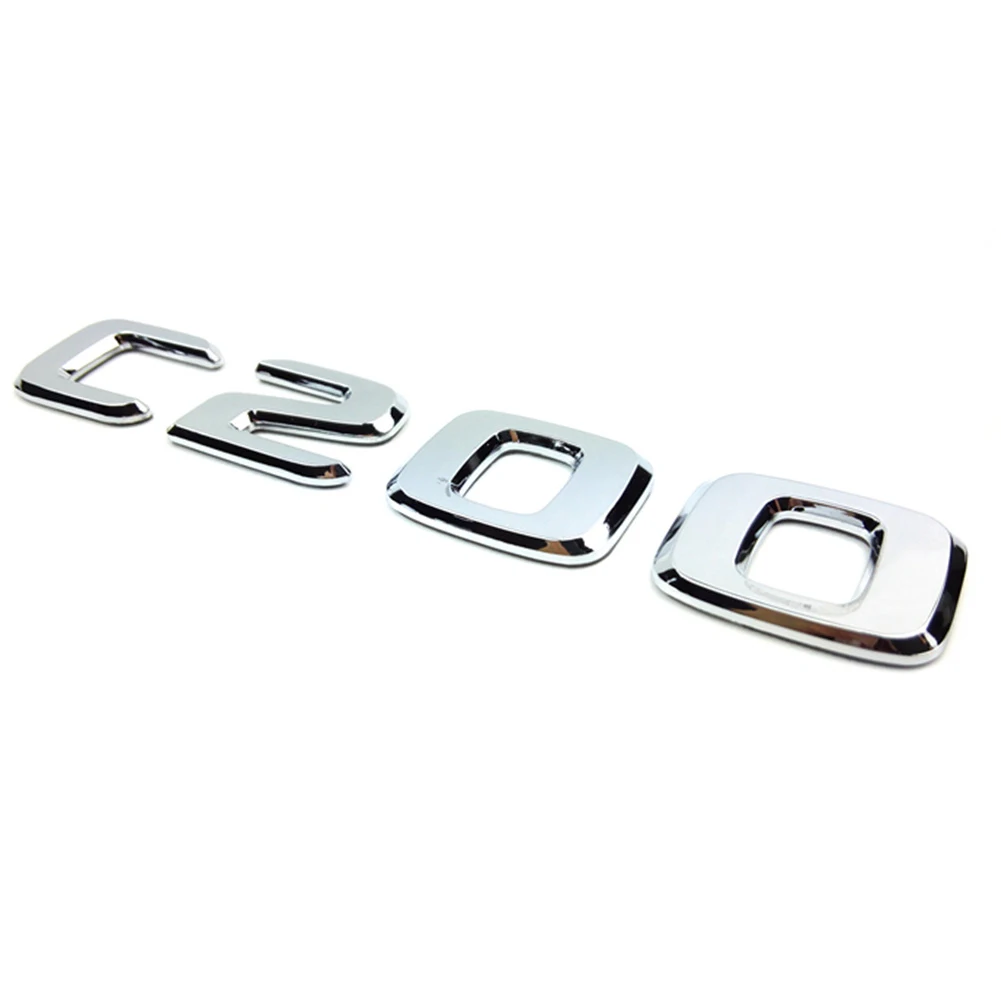 Za Mercedes C-Class C180 C200 C220 3D Prtljažniku Avtomobila Emblem Značko google Chrome Črke Modela Avtomobila Uspela Značko, Nalepke, Embleme