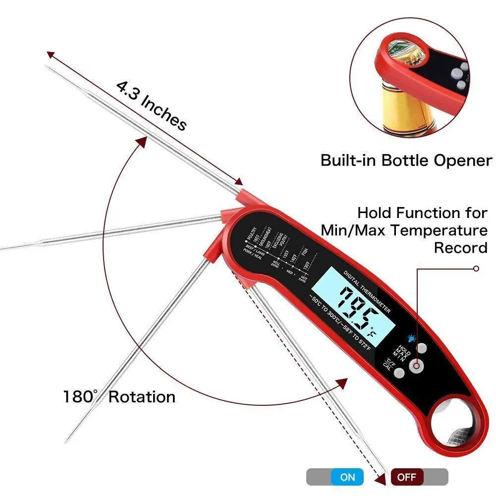 Mesa Termometer Digitalni Kuhinjski Termometer Hrane, Kuhanje Mesa Bbq Sonda Za Meso Termometer Nepremočljiva Kuhinja Orodja Darila