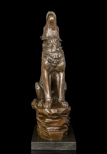Abstraktni Umetnosti Kiparstvo Dekoracijo Zahodu Brona, Bakra, Marmorja Volk Kip Figur