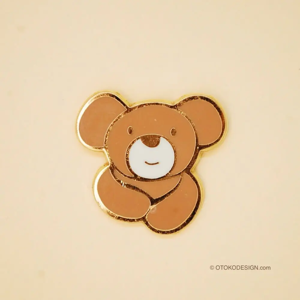 Kovinski značko panda (posnetek, nakit zlitine, Rjava) 51078
