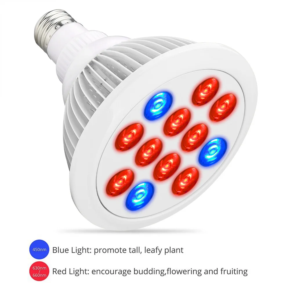 E27 12W LED Grow Light Bulb 12 Led Hydroponic Rastlin Raste Sveti Rdeče & Modro za Vrt Toplogrednih Rastejo Led Rastejo Šotor Lučka