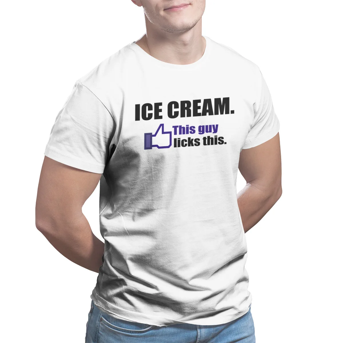 Lizati Sladoled T-Shirt Essentials po Meri Moda Rokav Ulične Vrh kakovosti majice Moške Oblačila 30584