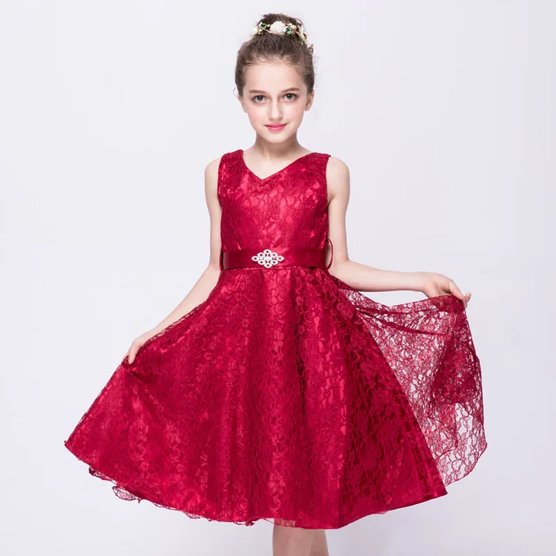 Dekleta Stranka Obleko 2020 Elegantno Dekle Dolgo Večerno Obleko Za Poroko Slovesnosti Otroci Čipke Obleke Za Teen Dekleta Obleke 3-12 Let