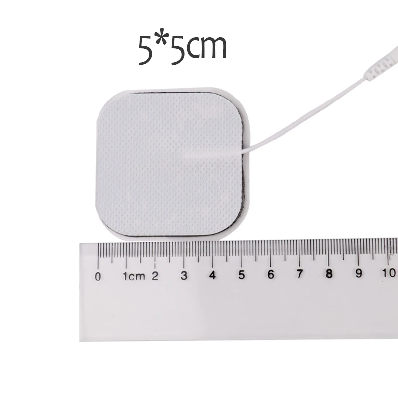 5*5 cm Samolepilni Elektroda Blazinice Za Tens Akupunktura Digitalni Terapija Pralni 50pcs Hujšanje Električni Telo Massager Blazine