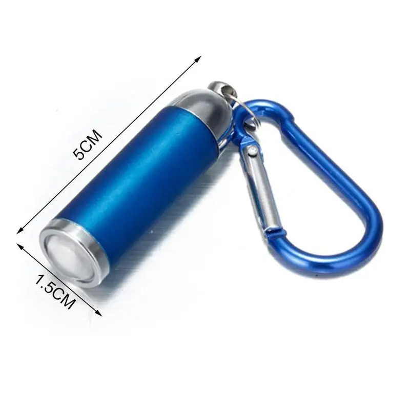 1Pcs Mini LED Svetilka Svetilka Z Carabiner Keychain Baklo Majhen, Kompakten Prenosni Prostem Pohodništvo Orodje Dodatki za Kampiranje
