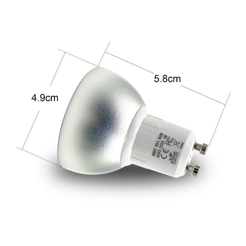 1/2/3/4 Enot Smart LED Žarnice GU10 WiFi RGBW 5W Svetilke Lampa APP Remote Zatemniti Nadzor Žarnic Delo z Alexa / Google / IFTTT
