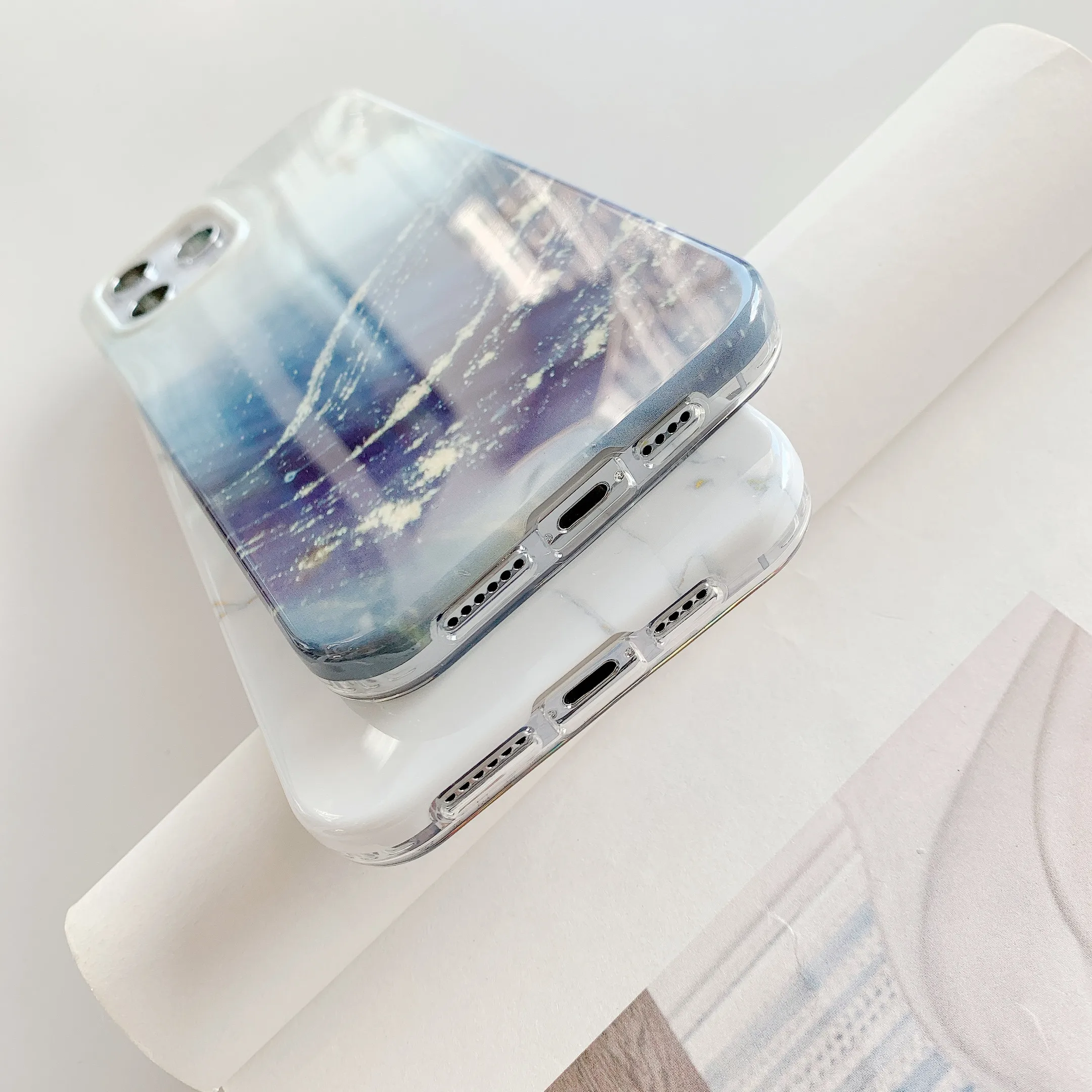 Pozlačenega Marmorja Primeru Telefon Za iPhone Mini 12 11 XR XS X Pro Max SE 2020 8 7 Plus Moda Epoksi Zaščito Mobilnega Telefona Zadnji Pokrovček