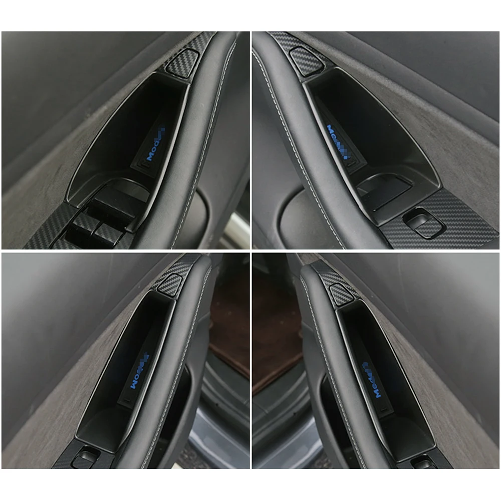 Za Tesla Model 3 2017-2020 Avto Stranska Vrata Škatla Za Shranjevanje Pladenj Vrat Ročaj Armrest Žep Paleto Notranjo Opremo Nalaganje Tidying
