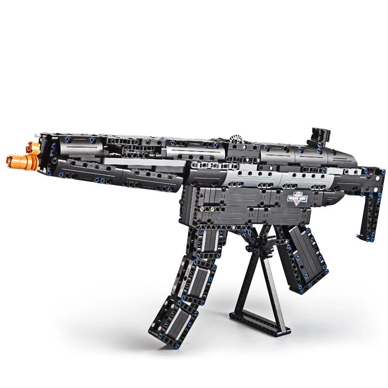 617PCS Vojaškega Orožja Serije Heckler Koch MP5 Brzostrelka Pištolo gradniki začetek gumico Opeke Igrače Darilo za otroke