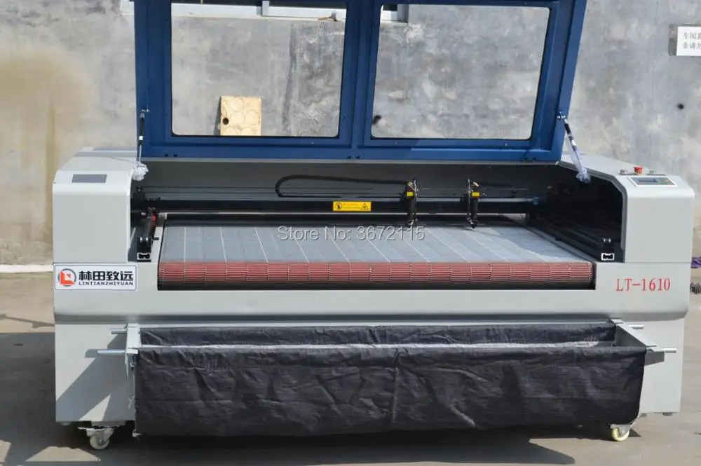 Visoka učinkovitost co2 laser cutter naprava za tkanine,čipke,krpo 1610 z auto-hranjenje funkcija