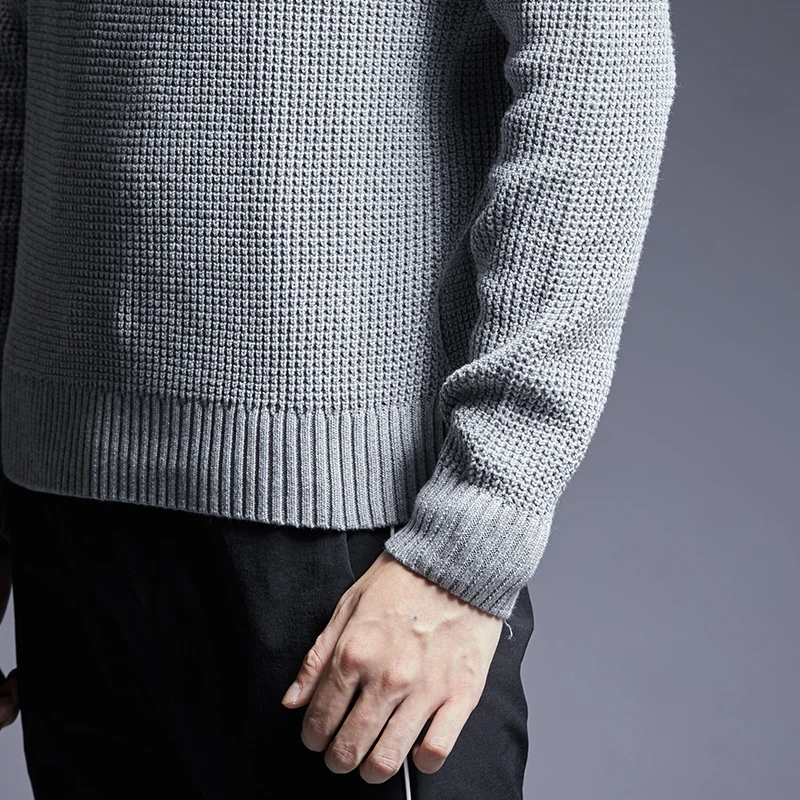 2020 Nove Modne Blagovne Znamke Sweater Moški Pulover Barva Slim Fit Skokih Pletenine Debele Zimske Korejski Slog Priložnostne Moških Oblačil