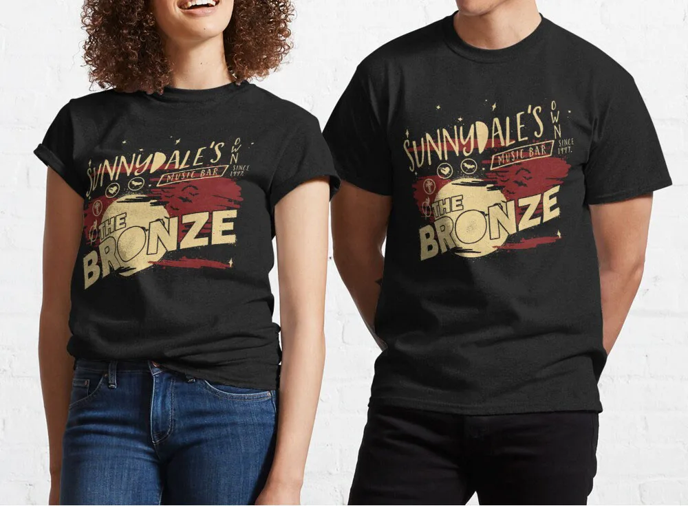 Sunnydale s Bronasto Moški T-Shirt 2021 Poletje Geometrijske Kroga Top Tees Modni O--Vratu Kratek Rokav Priložnostne Svoboden Moške Srajce