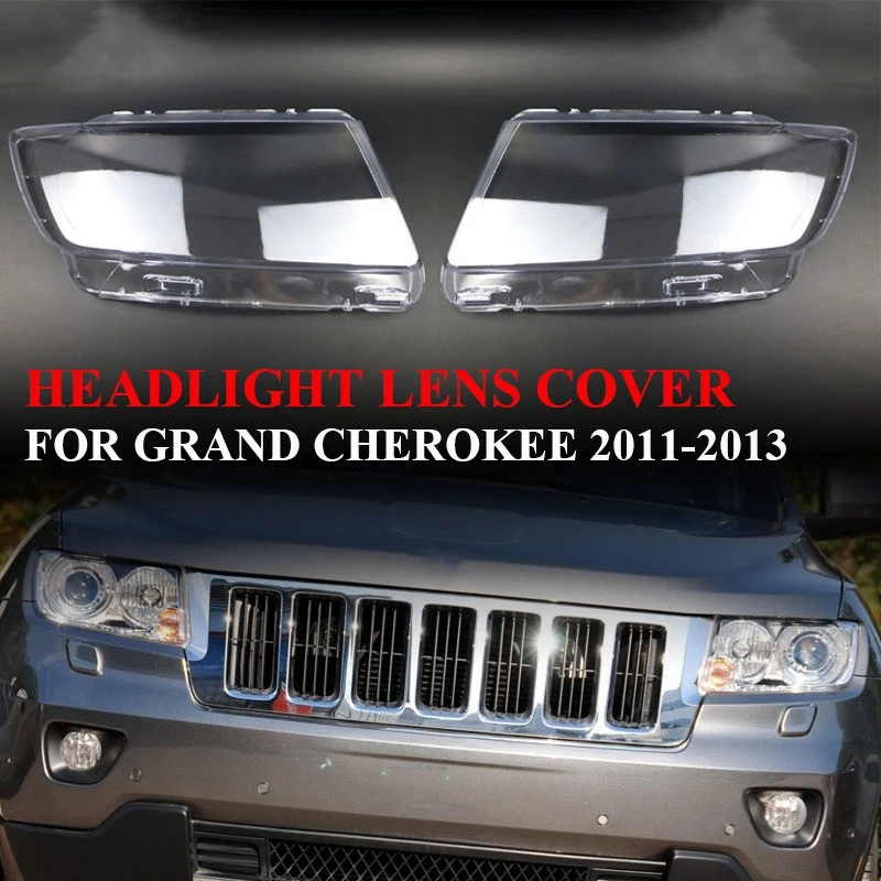 Avtomobilski Žarometi Pokrovček Objektiva Pregleden vodja svetlobe žarnice Lupini za Jeep Grand Cherokee 2011 2012 2013