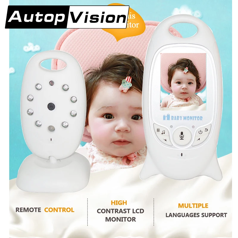 VB601 10PCS/veliko Brezžični Video Baby Monitor, Fotoaparat Night Vision Lullaby Varuška Baby lepo Monitorja na linijo nakup brezplačna dostava NA