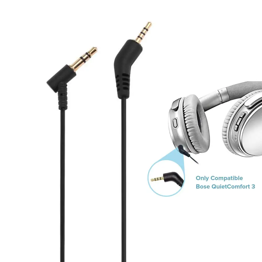 1.2 Metrov Zamenjava Stereo Audio (Stereo zvok Glasbe Kabel Kabel Podaljšek Žice za Bose Tiho Udobje QuietComfort QC 3 QC3 Slušalke
