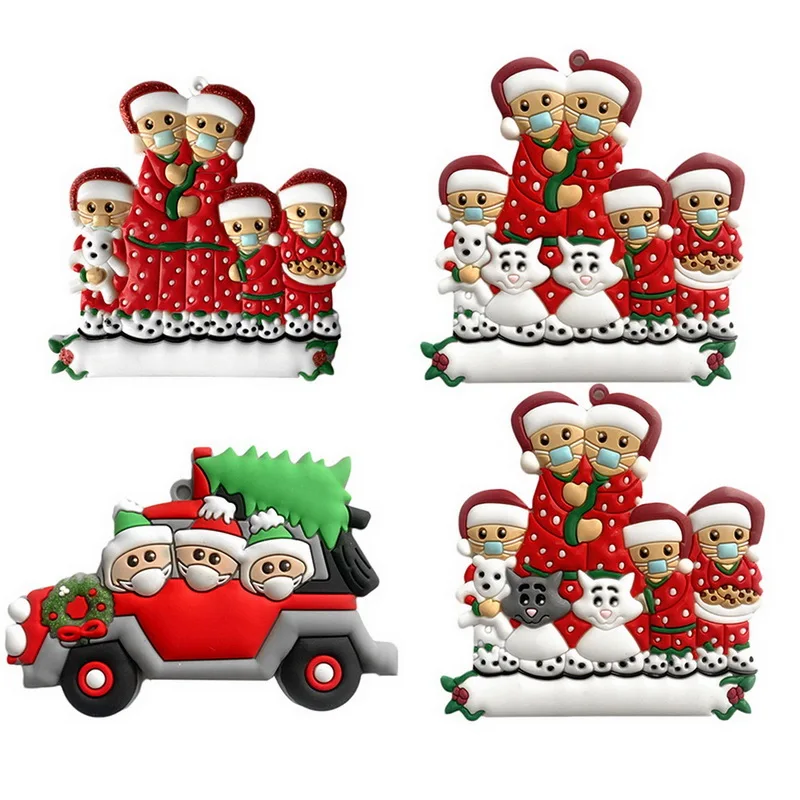 Srečno Novo Leto Ustvarjalne Božiček& snežaka PVC Božič Obeski Okras za Božično drevo Okraski Okraski Otroci igrače