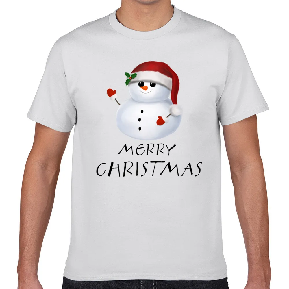 Vrhovi Majica s kratkimi rokavi Moški snjegović božič Seksi Harajuku Geek Kratek Moški Tshirt XXXL