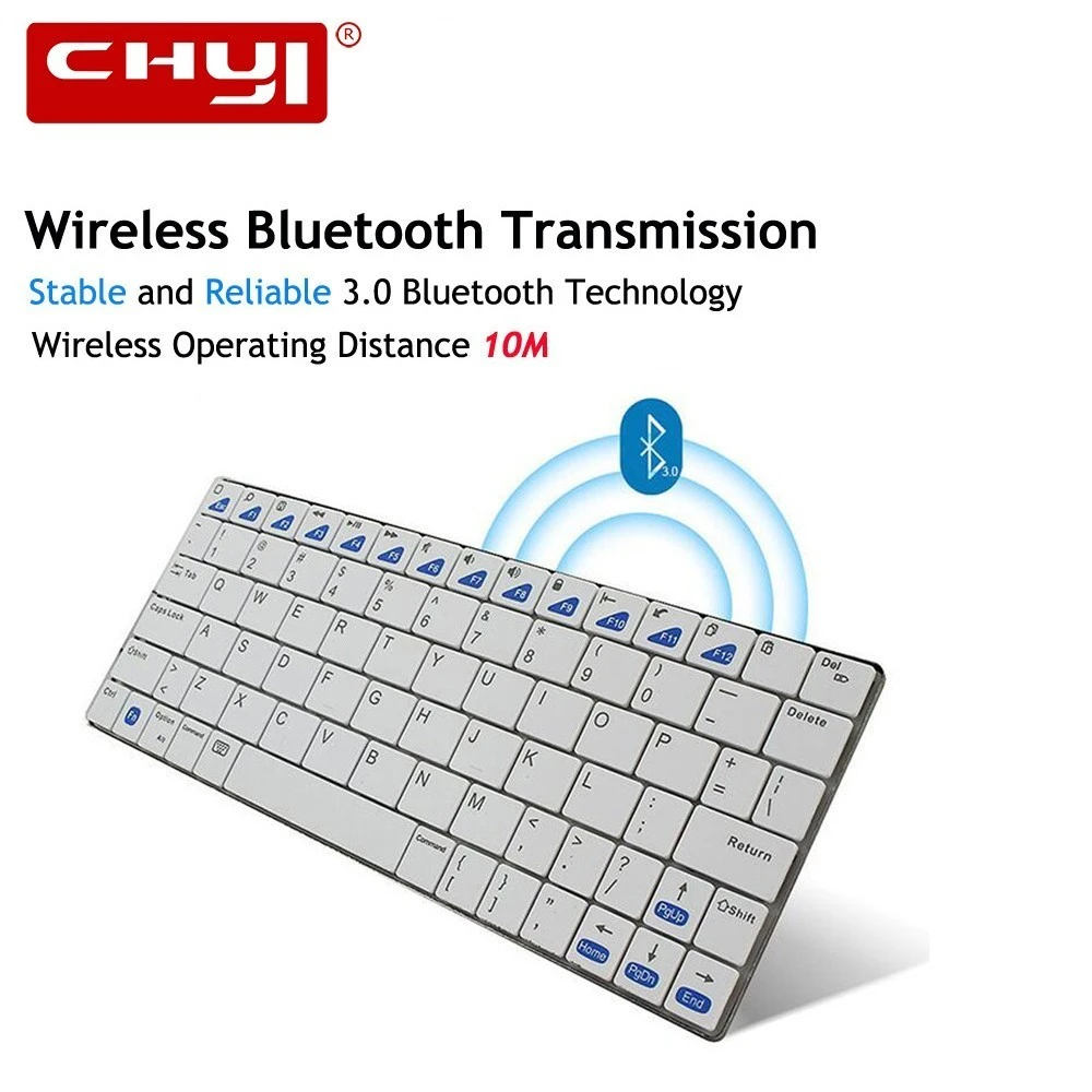 CHYI Ultra-slim Brezžično Tipkovnico Bluetooth Mini Metal Tipkovnico, Gamer Za Apple IPad/iPhone Series/Mac Book/Samsung Prenosnik