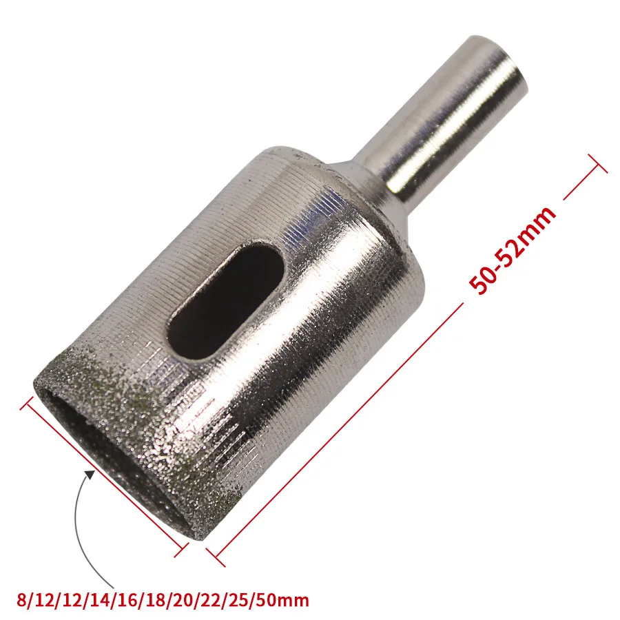 10pcs 8 mm-50 mm Diamond Prevlečeni Drill Bit Ploščice Marmorja steklokeramična Kronske Žage Vrtanje Svedri Za električna Orodja