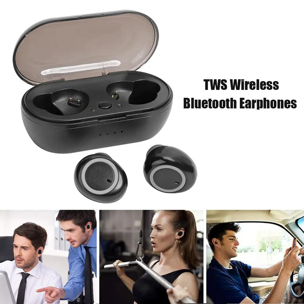 Res Brezžične Stereo Slušalke Bluetooth Stereo Prenosni Električni Količina Zaslon V uho Čepkov Mini Slušalke