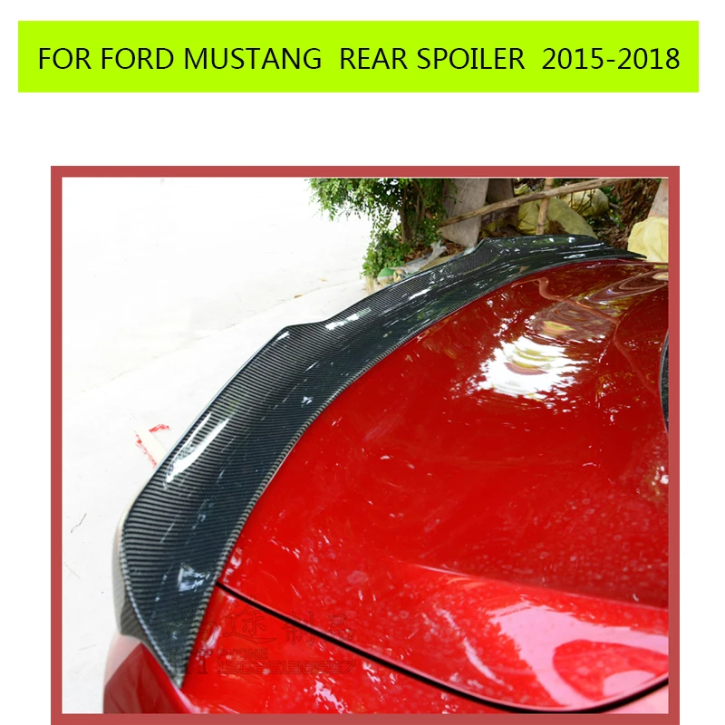 Ogljikov Spojler Zadaj Krilo za Ford Mustang GT Coupe 2016 2017 2018 Zadaj prtljažnik boot spojler