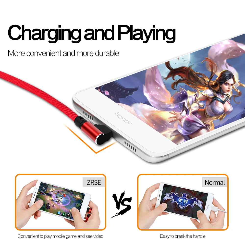 Micro USB Kabel za 90 Stopinj 1M Kabla Kovinski Pleteni, Jo Vnesite Hitro Kabel za Polnjenje, Igre za Android Xiaomi Samsung LG Huawei