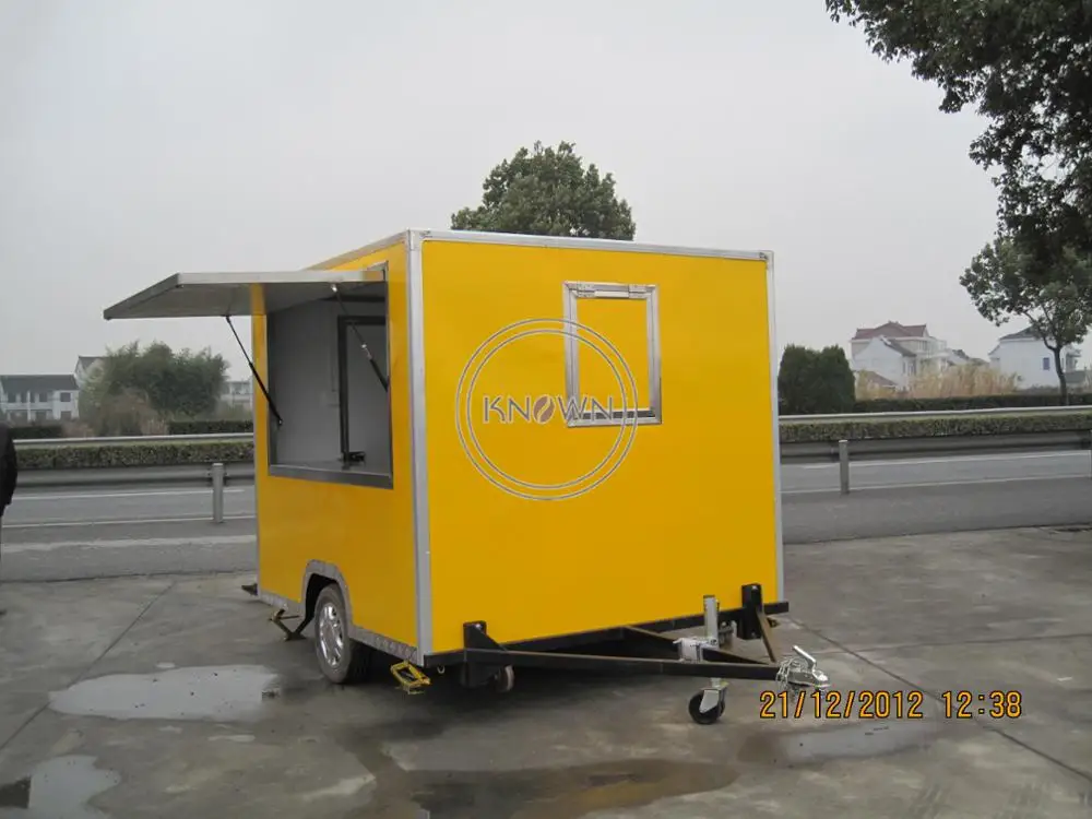 250*210*215 cm Ulica hrane prodajni voziček za prodajo hot dog avto hrane priklopnika, z najboljšo kakovostjo