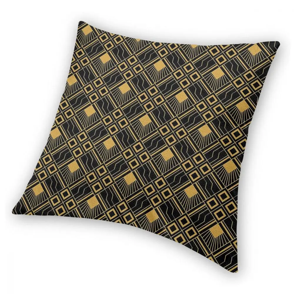 Art Deco Vzorci Kvadratnih Vzglavnik Poliester Vrgel Blazino Sodobne Geometrijske Grafika 45*45 cm Pillowcover Doma Dekor