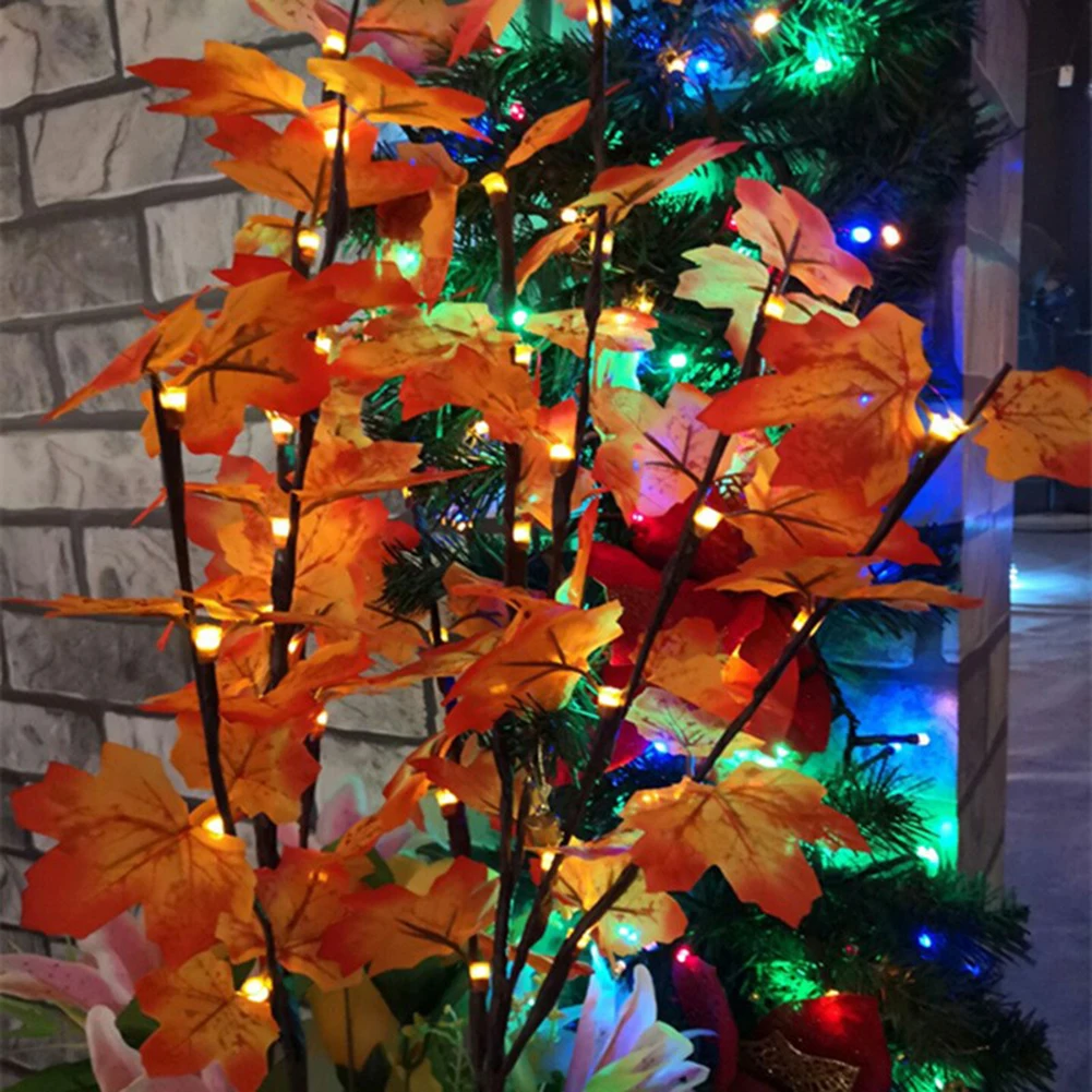 Romantične Počitnice Osvetlitev Zunanja Razsvetljava Napaja Baterija LED Listi Niz Luči Poroko Božič Stranka Dekor Pravljice Razsvetljavo