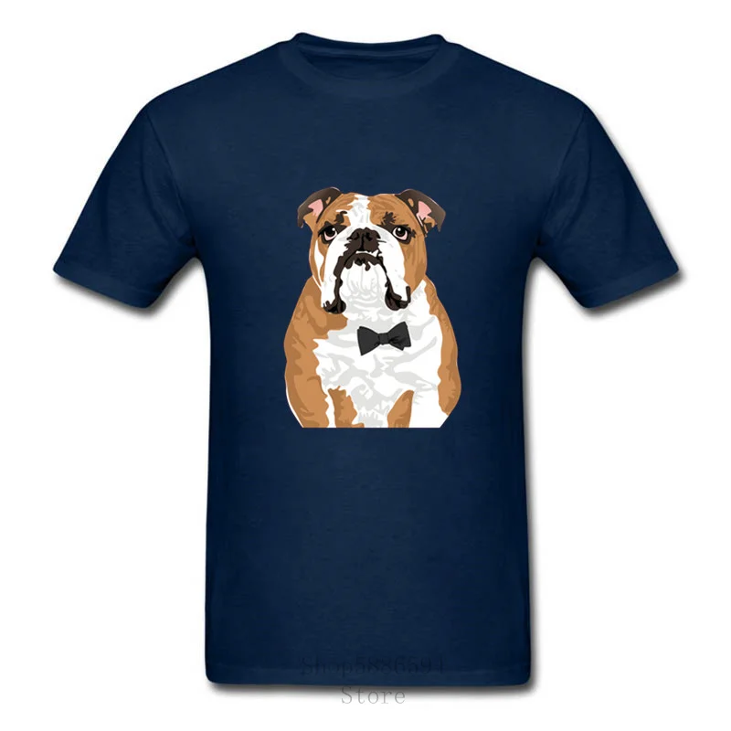 Angleški Gentleman Tiran psa T-Shirt Moški francoski Buldog Frenchie moška Majica Poslikana O Vratu Tshirt Homme čisti kri Vrhovi Tees 1