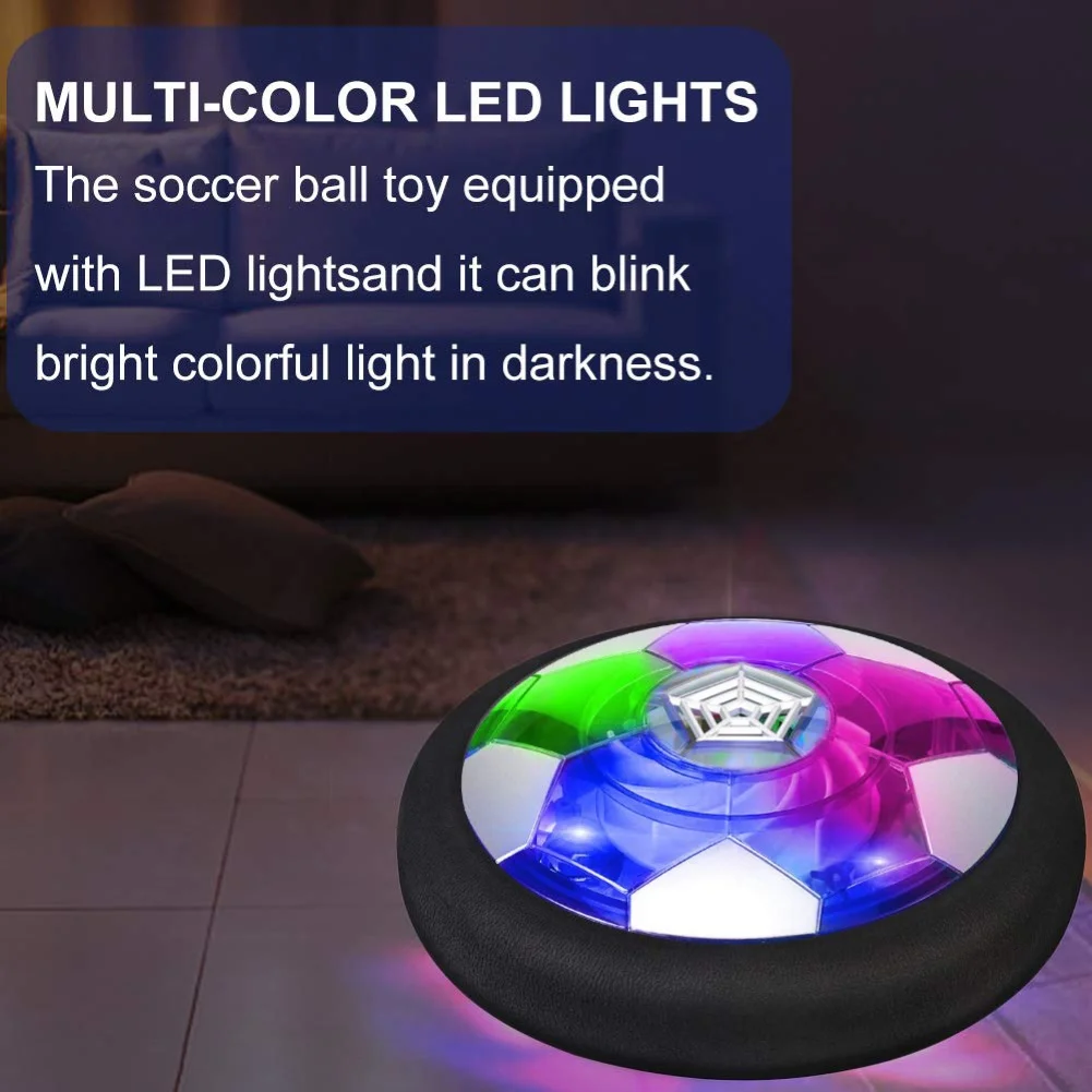 Polnilna LED Hover Nogometno Žogo Zraka Moč Gliding Plavajoče Nogomet Zaprtih na Prostem, Športne Igre Otroci Fantje Dekleta Igrača set darilo