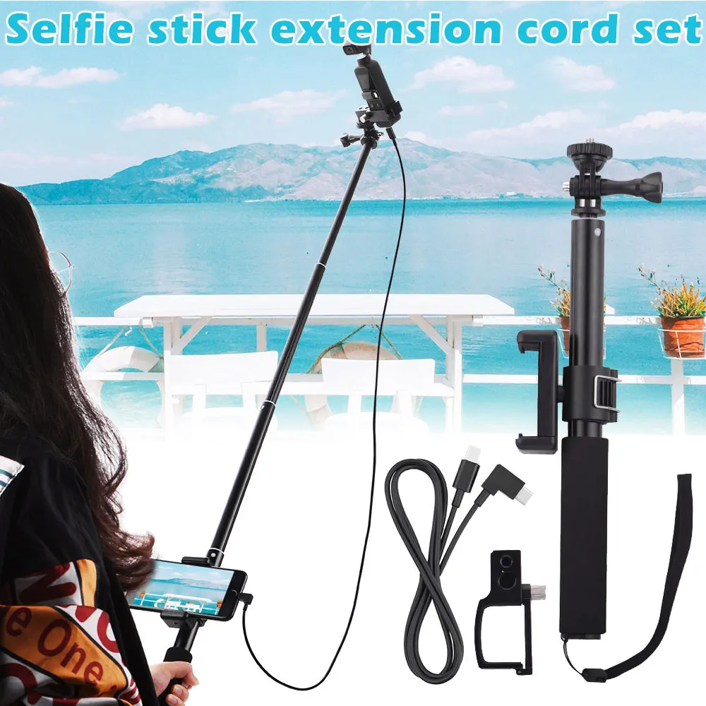 1 Nastavite Selfie Palica Nosilec Nosilec za Telefon, Dlančnik Gimbal Stabilizator za DJI OSMO Žep