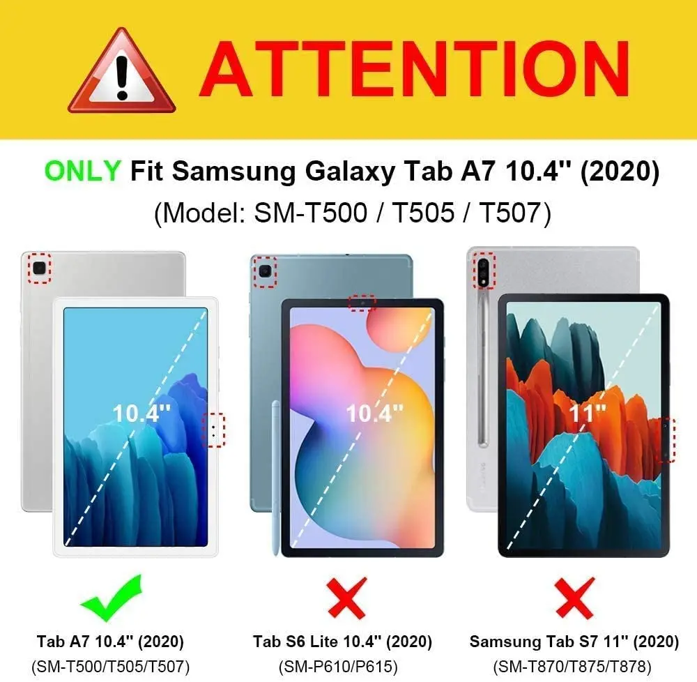 Silicij Ohišje Za Samsung Galaxy Tab A7 2020 SM-T500 SM-T505 SM-T507 10.4 